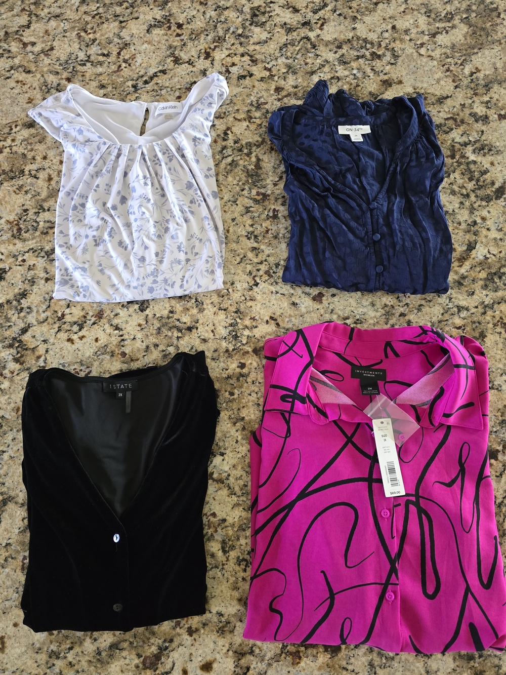Women’s Shirt Lot Of 4 Blouses 2X